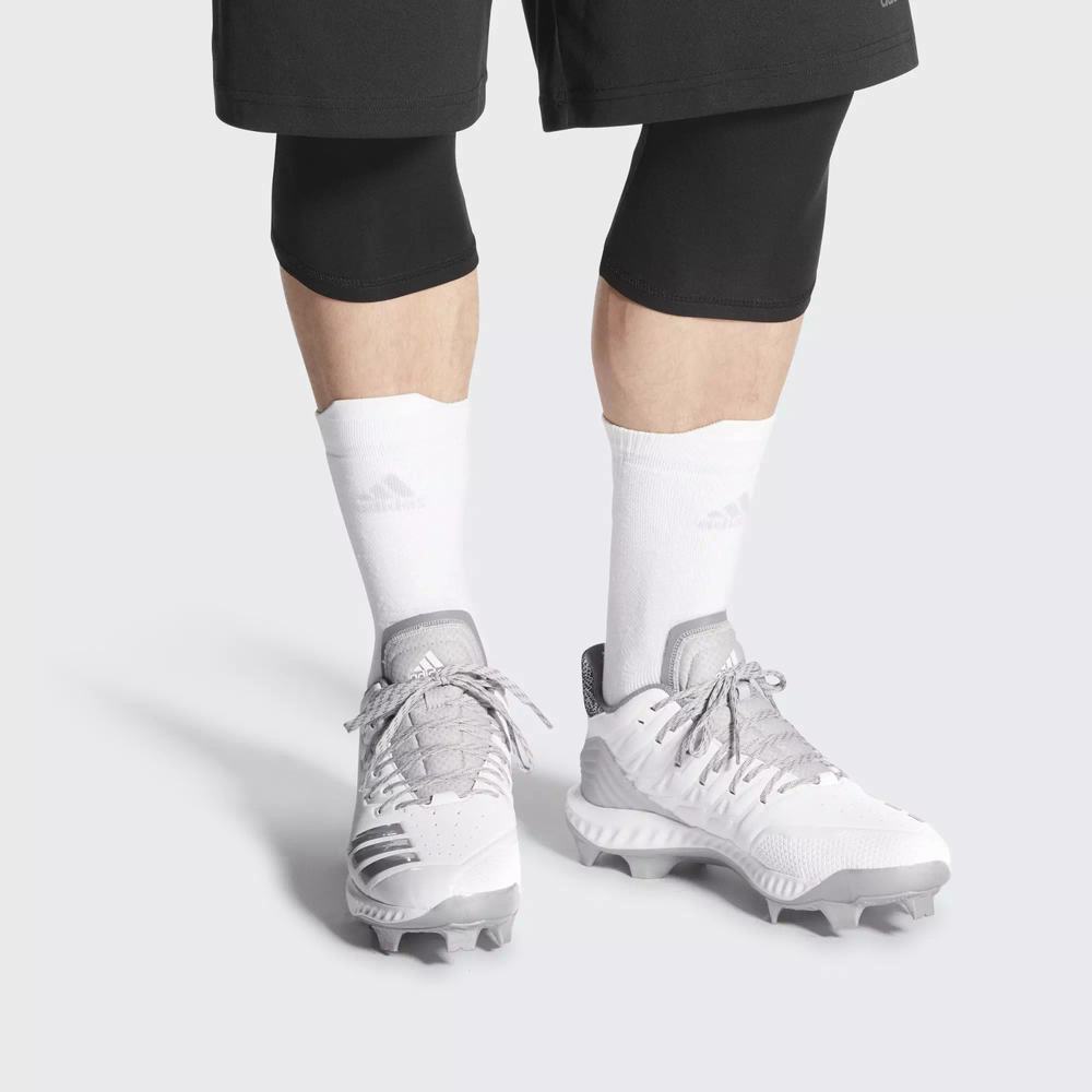 Adidas Icon Bounce TPU Spikes De Beisbol Blancos Para Hombre (MX-18673)